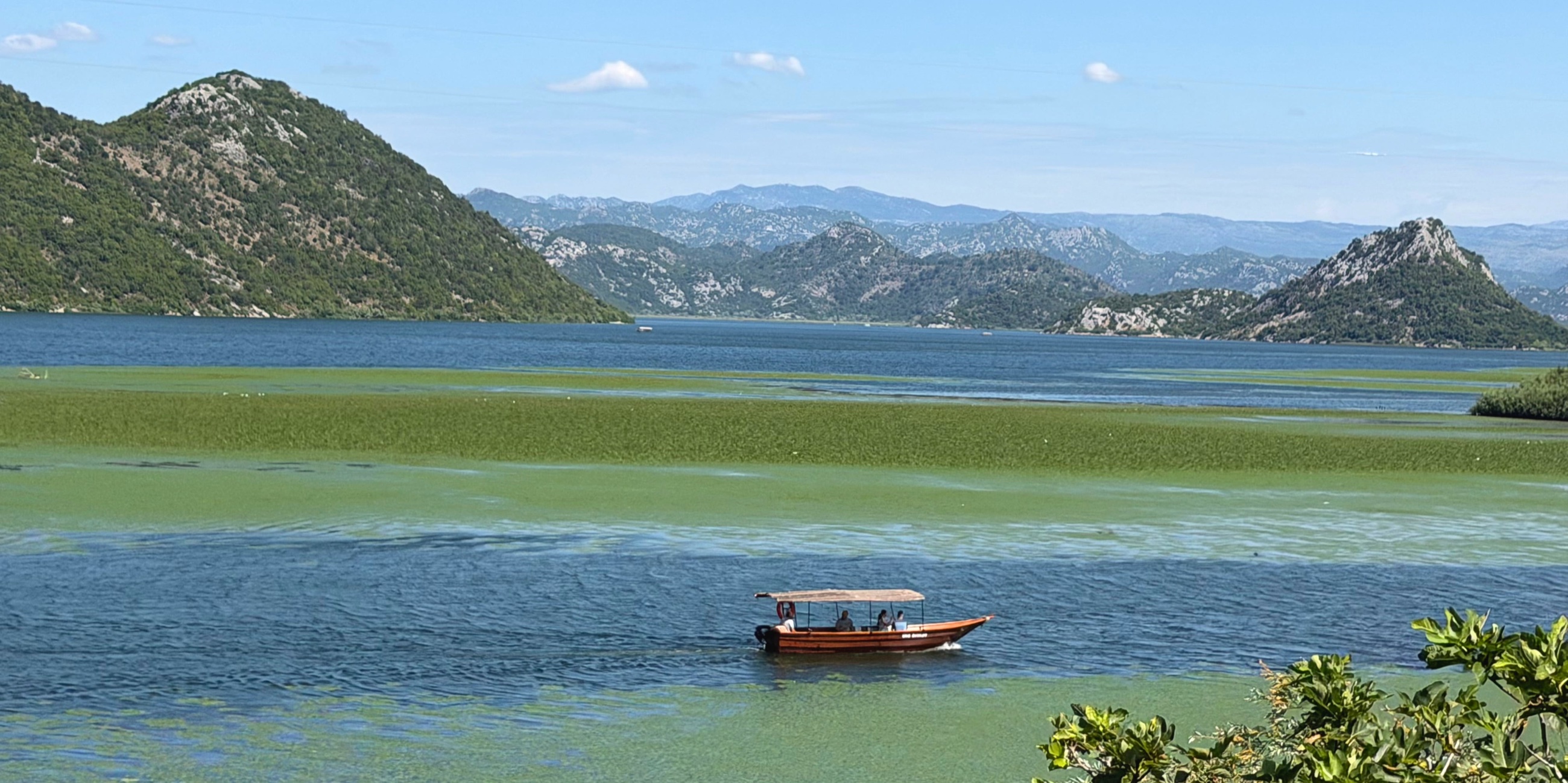 Lake Shkodër seen from the Bar to Podgorica railway.