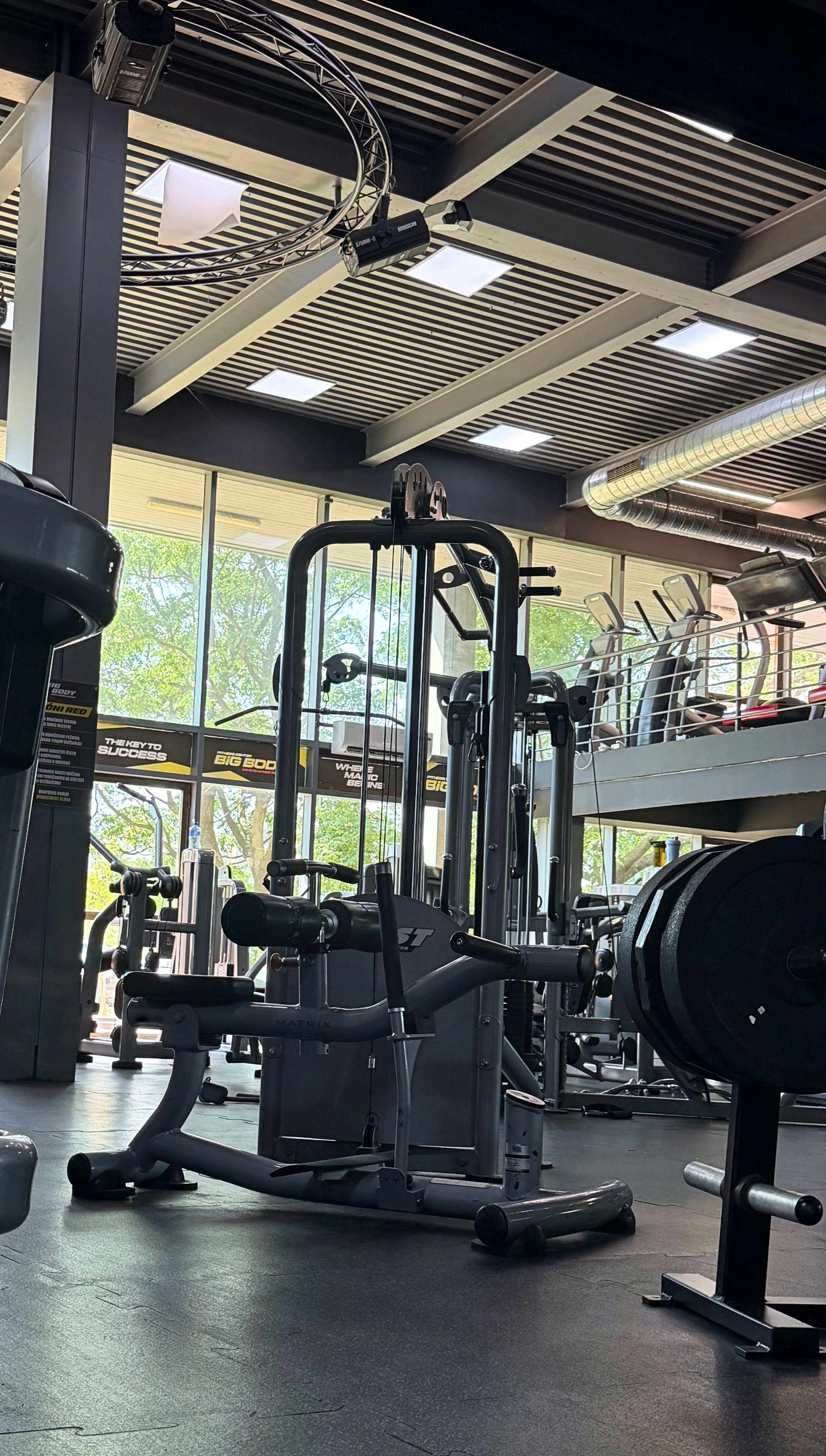 Interior of a gym in Bar, Montenegro.