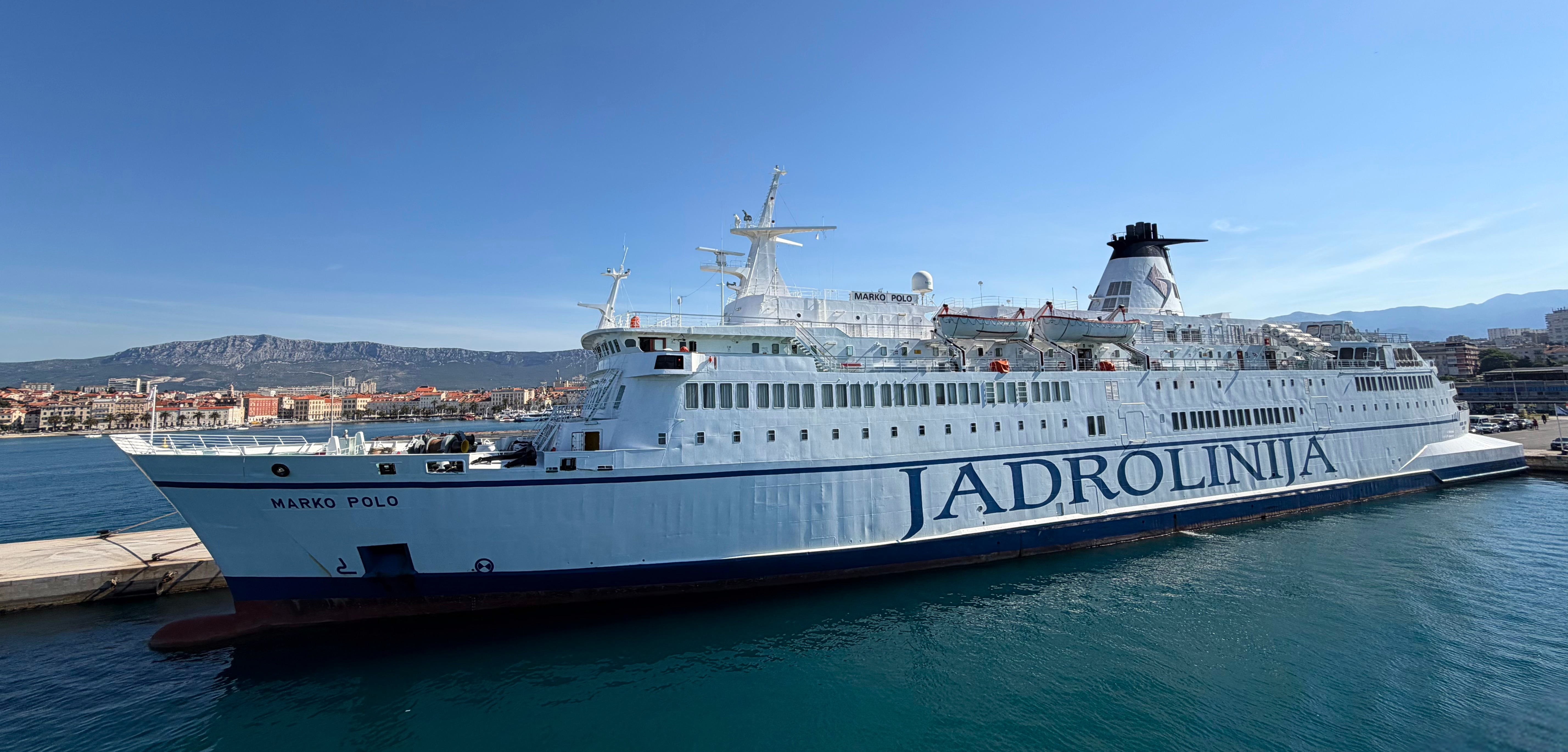 Jadrolinija car ferry crossing to Brač from Split