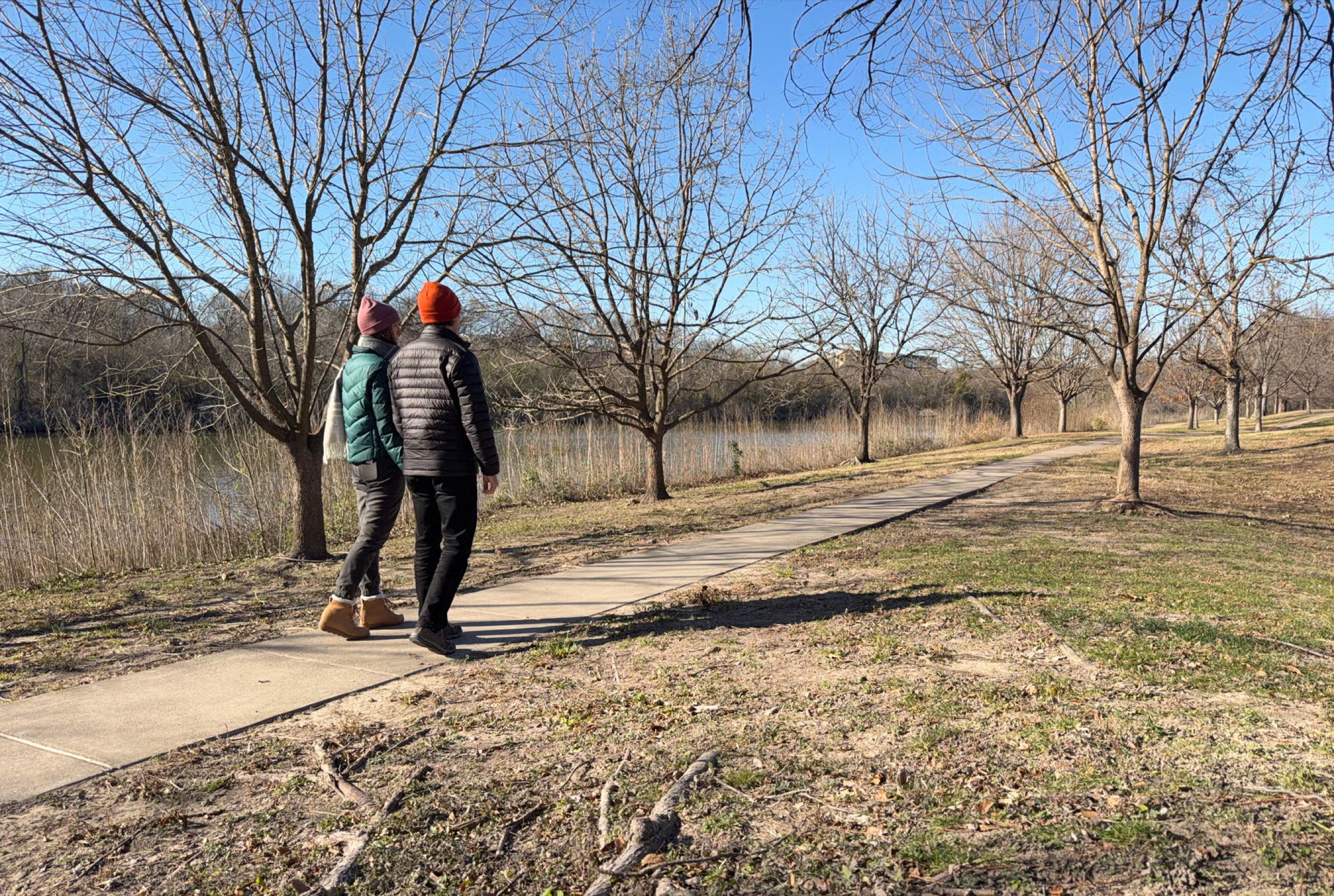 A path near White Rock Lake in Dallas.