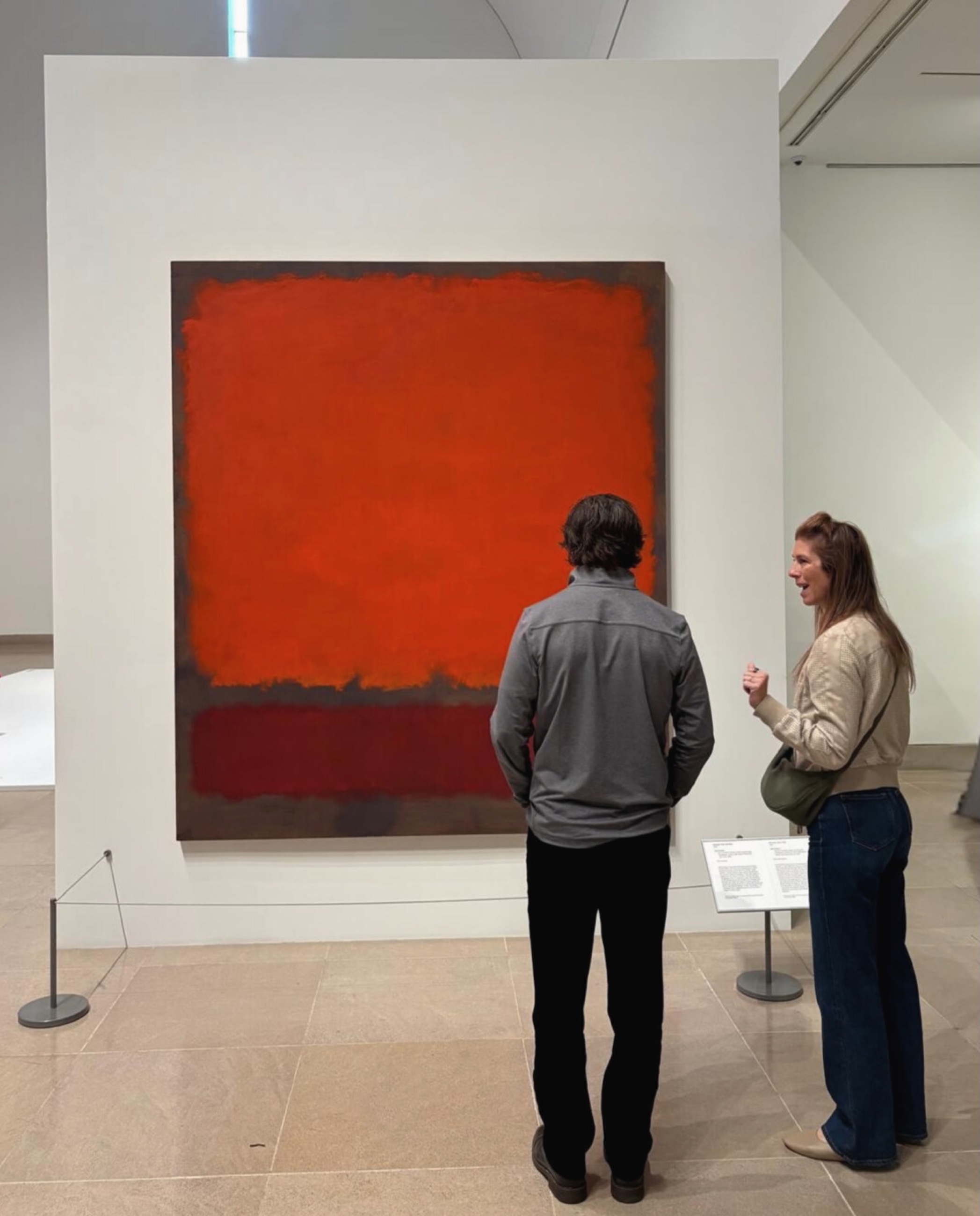 A Mark Rothko painting hanging at the Dallas Museum of Art.