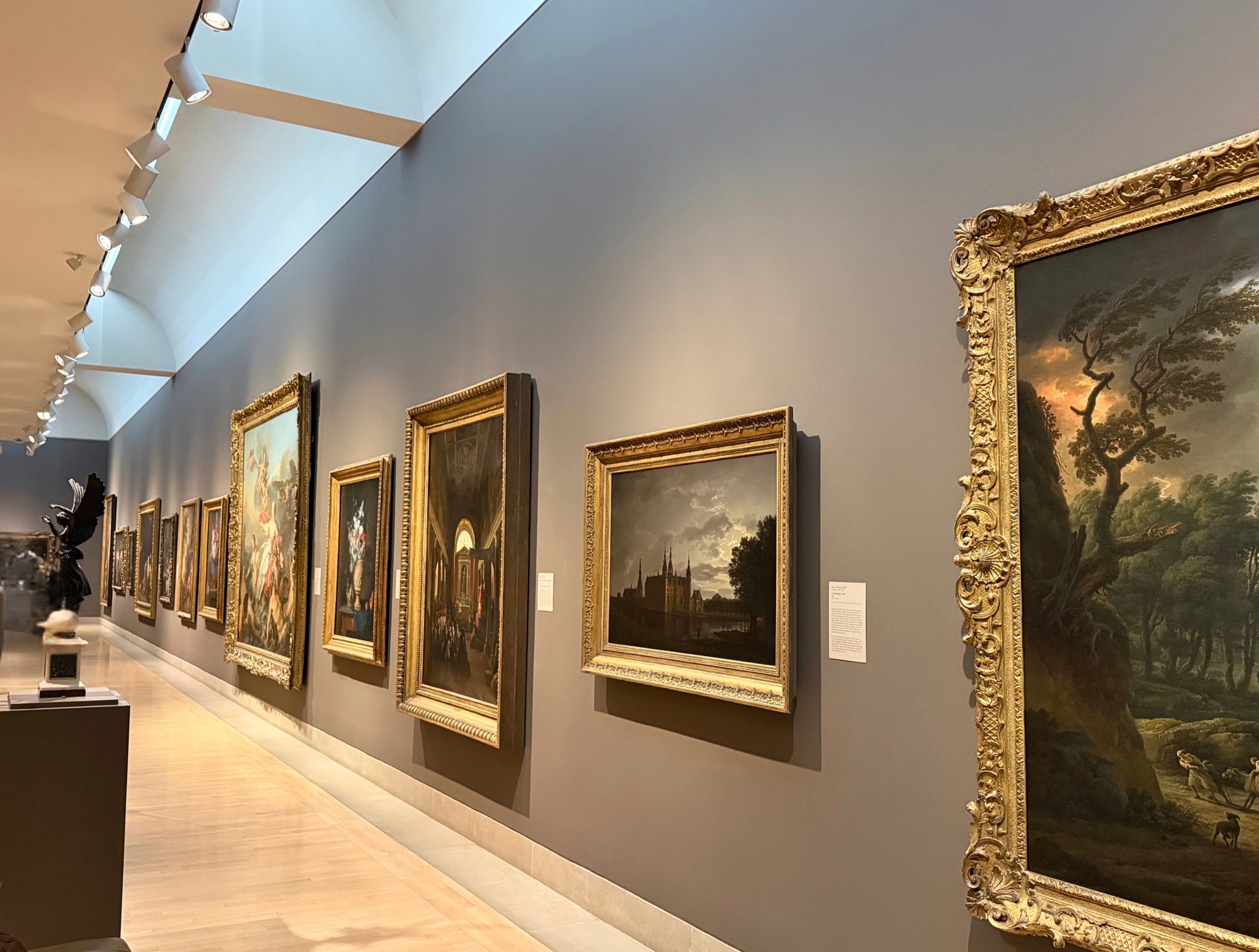 Museum galleries inside the Dallas Museum of Art.