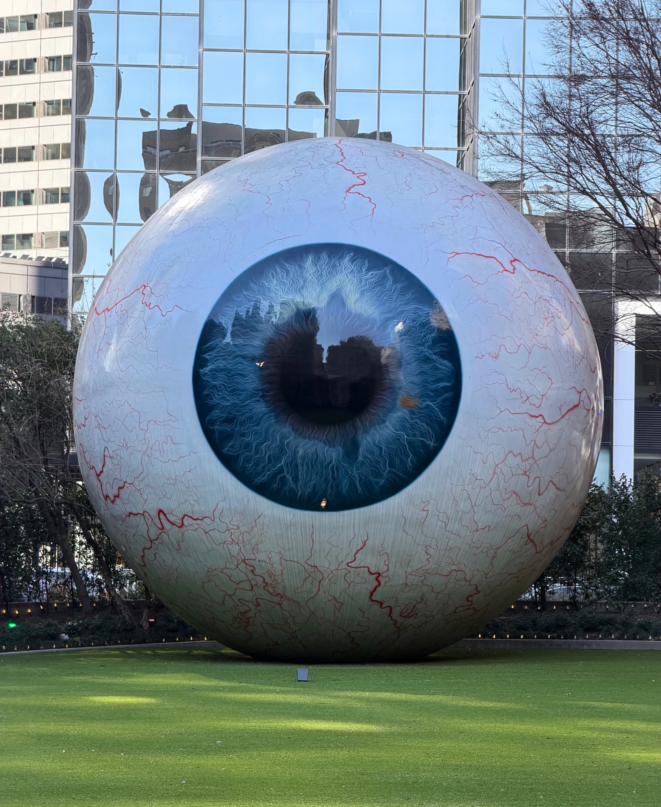 Tony Tasset's Eye sculpture in Dallas.