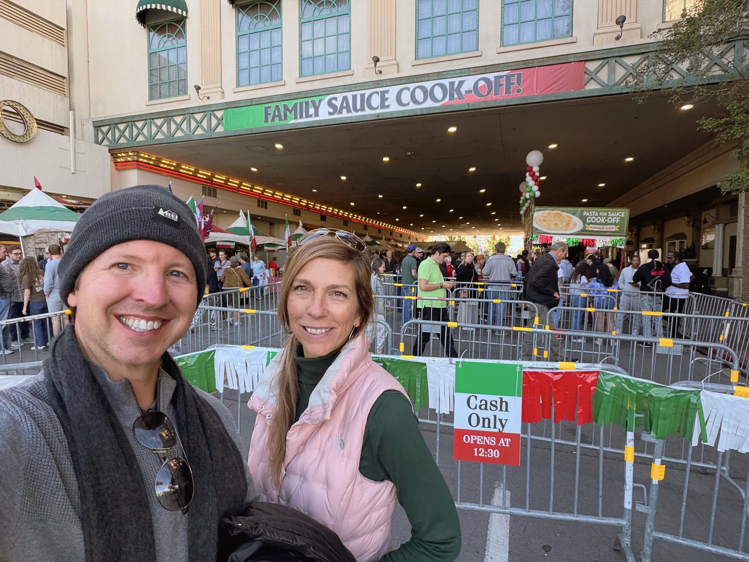Sam and Stephanie at the Great Italian Festival in downtown Reno
